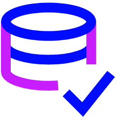 Database Check Icon from Sharp Neon Set