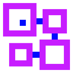 Database Crypto Blockchain Icon from Sharp Neon Set