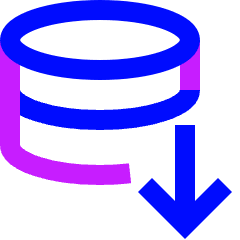 Database Download Icon from Sharp Neon Set