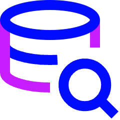 Database Search Icon from Sharp Neon Set