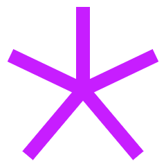 Asterisk 3 Icon from Sharp Neon Set