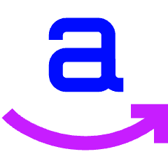 Amazon Logo Icon from Sharp Neon Set