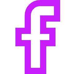 Facebook Logo 2 Icon from Sharp Neon Set