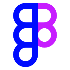 Figma Logo Icon from Sharp Neon Set