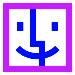 Finder Logo Icon from Sharp Neon Set