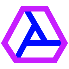 Google Drive Logo Icon from Sharp Neon Set