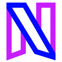 Netflix Logo Icon from Sharp Neon Set