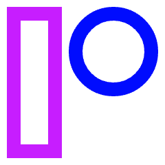 Patreon Logo Icon from Sharp Neon Set