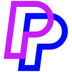 Paypal Logo Icon from Sharp Neon Set