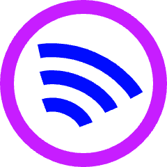 Spotify Logo Icon from Sharp Neon Set