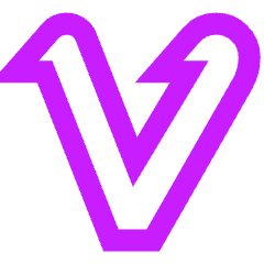 Vimeo 1 Logo Icon from Sharp Neon Set