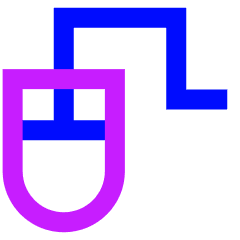 Mouse Icon from Sharp Neon Set