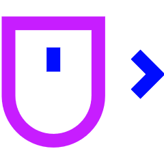 Mouse Move Right Icon from Sharp Neon Set