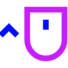 Mouse Move Up Icon from Sharp Neon Set