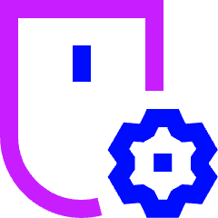 Mouse Setting Gear Icon from Sharp Neon Set