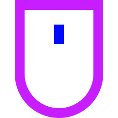 Mouse Wireless Icon from Sharp Neon Set