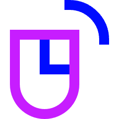 Right Click Icon from Sharp Neon Set