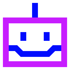 Cyborg Icon from Sharp Neon Set
