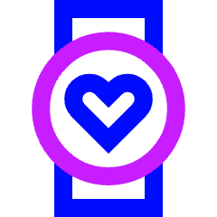 Watch Circle Heartbeat Monitor 1 Icon from Sharp Neon Set
