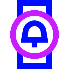 Watch Circle Notification Icon from Sharp Neon Set