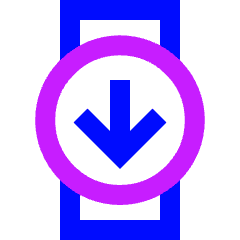 Watch Circle Upload Icon from Sharp Neon Set