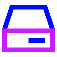 Hard Drive 1 Icon from Sharp Neon Set