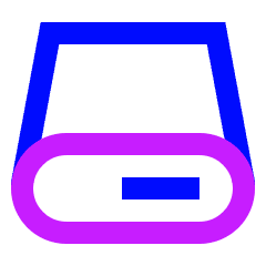 Hard Drive 2 Icon from Sharp Neon Set