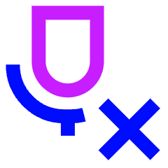 Voice Mail Disconnect Icon from Sharp Neon Set