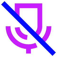 Voice Mail Off Icon from Sharp Neon Set