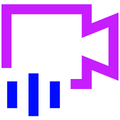 Webcam Video Call Voice Icon from Sharp Neon Set