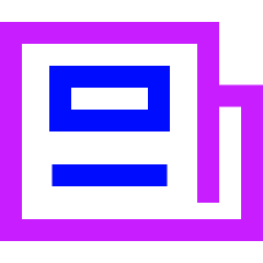 News Paper Icon from Sharp Neon Set
