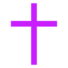 Christian Cross 2 Icon from Sharp Neon Set