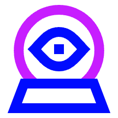 Fortune Telling Sphere Icon from Sharp Neon Set