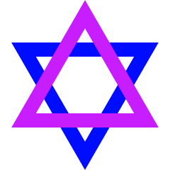 Hexagram Icon from Sharp Neon Set