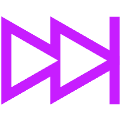Button Fast Forward 2 Icon from Sharp Neon Set