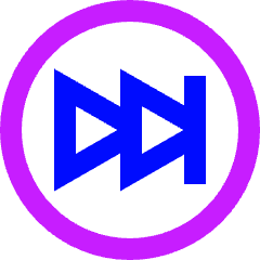 Button Fast Forward Circle 2 Icon from Sharp Neon Set