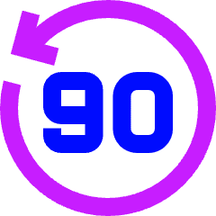 Button Go Backward 90 Icon from Sharp Neon Set
