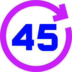 Button Go Forward 45 Icon from Sharp Neon Set