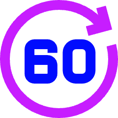 Button Go Forward 60 Icon from Sharp Neon Set