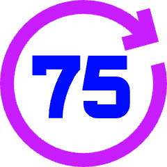 Button Go Forward 75 Icon from Sharp Neon Set