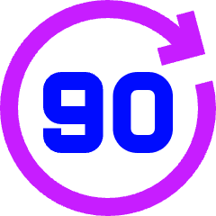Button Go Forward 90 Icon from Sharp Neon Set