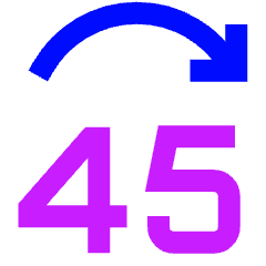 Button Jump Forward 45 Icon from Sharp Neon Set