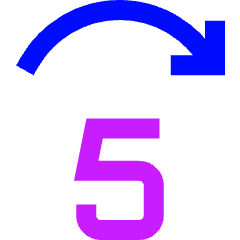 Button Jump Forward 5 Icon from Sharp Neon Set