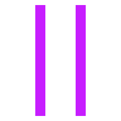 Button Pause 1 Icon from Sharp Neon Set