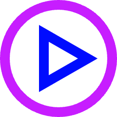 Button Play Circle Icon from Sharp Neon Set