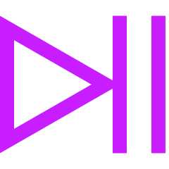 Button Play Pause Icon from Sharp Neon Set