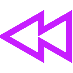 Button Rewind 1 Icon from Sharp Neon Set