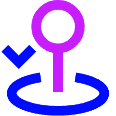 Arcade Stick Move Down Icon from Sharp Neon Set