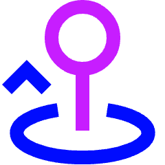 Arcade Stick Move Up Icon from Sharp Neon Set