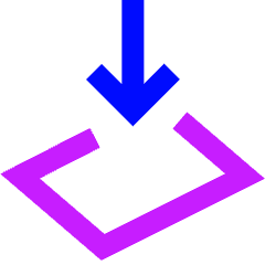 Card Place Icon from Sharp Neon Set